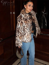 Leopard Faux Fur Jacket