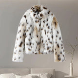 Leopard Faux Fur Jacket