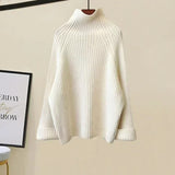 Elegant Turtleneck Sweater+Lamb